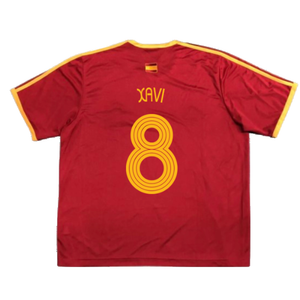 Spain 2006-07 Basic Home Shirt (S) (Excellent) (Xavi 8)_1