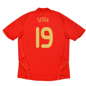 Spain 2008-2009 Home Shirt (M) (Excellent) (Senna 19)_1