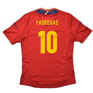 Spain 2012-13 Home Shirt (S) (Good) (Fabregas 10)_1