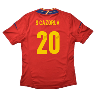 Spain 2012-13 Home Shirt (S) (Excellent) (S Cazorla 20)_1