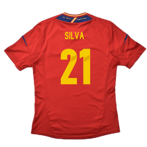 Spain 2012-13 Home Shirt (S) (Good) (Silva 21)_1