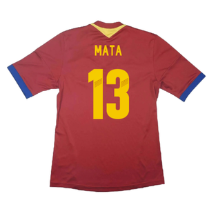 Spain 2013-14 Home Shirt (S) (Excellent) (Mata 13)_1