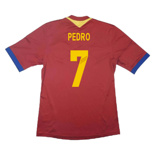 Spain 2013-14 Home Shirt (Excellent) (Pedro 7)_1