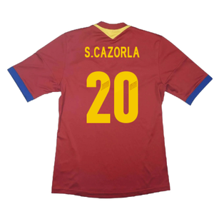 Spain 2013-14 Home Shirt (XL) (Excellent) (S.Cazorla 20)_1