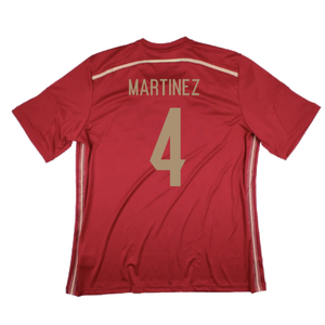 Spain 2014-15 Home Shirt (XS) (Excellent) (Martinez 4)_1