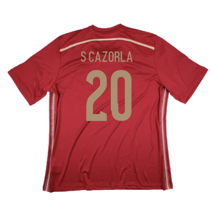 Spain 2014-15 Home Shirt (XS) (Excellent) (S Cazorla 20)_1