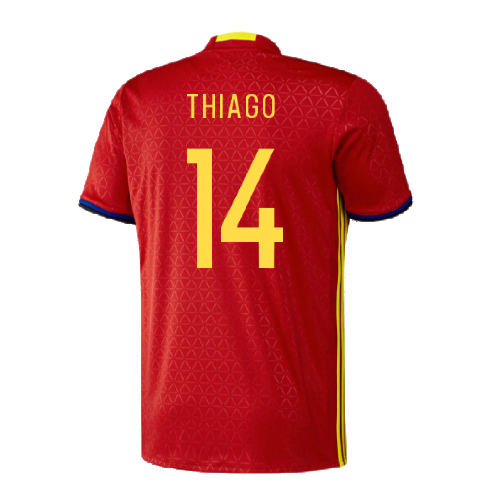 Spain 2016-17 Home Shirt (XS) (Excellent) (Thiago 14)_1