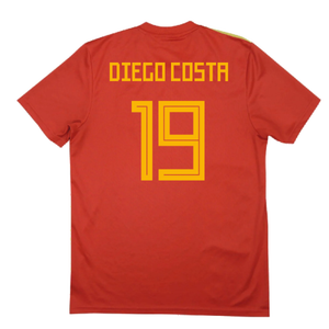 Spain 2018-20 Home Shirt (2XL) (Diego Costa 19) (Good)_1