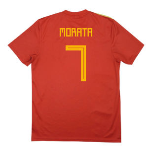 Spain 2018-20 Home Shirt (2XL) (Morata 7) (Good)_1