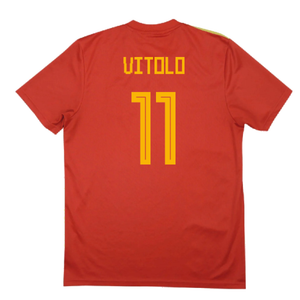 Spain 2018-20 Home Shirt (2XL) (Vitolo 11) (Good)_1