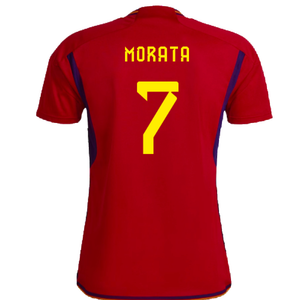 Spain 2022-23 Home Shirt (Womens XL-) (Morata 7) (Mint)_1