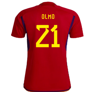 Spain 2022-23 Home Shirt (Womens XL-) (Olmo 21) (Mint)_1