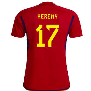 Spain 2022-23 Home Shirt (Womens XL-) (Yeremy 17) (Mint)_1