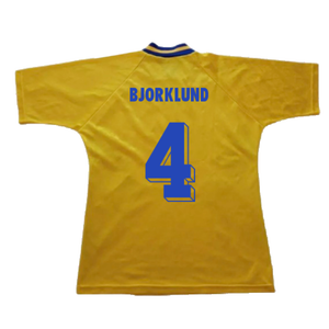 Sweden 1994-96 Home Shirt (Excellent) (Bjorklund 4)_1