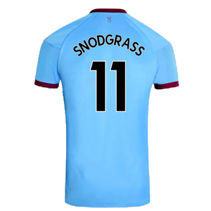 West Ham United 2020-21 Away Shirt (M) (SNODGRASS 11) (Mint)_1