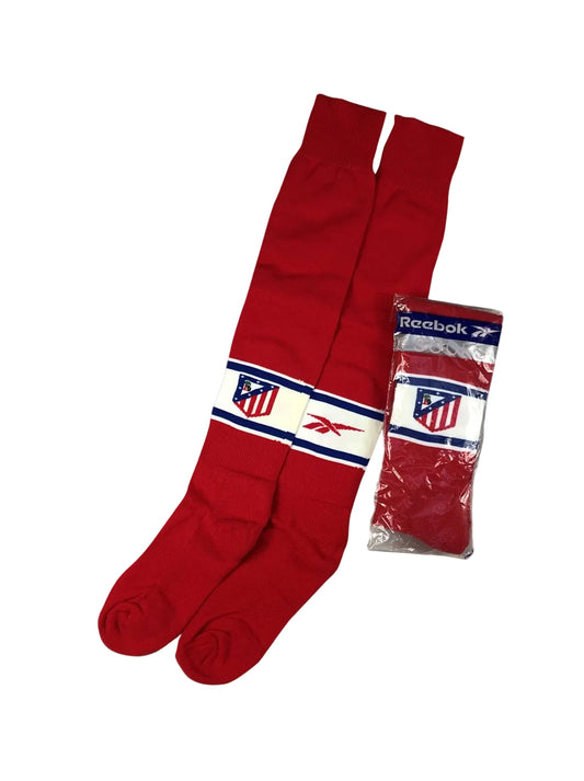 1998/99 ATLETICO MADRID HOME SOCKS (MULTIPLE SIZES) REEBOK | Cult Kits, XL / Atletico Madrid / 1998