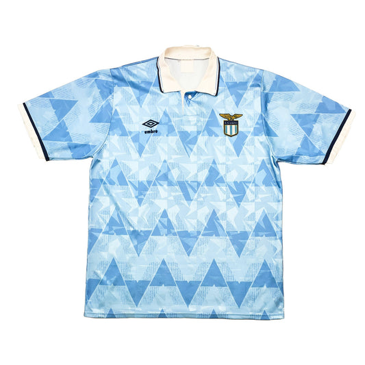 CULT KITS - 1989/91 LAZIO #3 HOME SHIRT (L) UMBRO