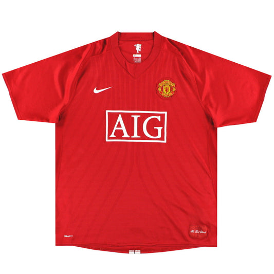 2007-08 Manchester United Nike Home Shirt *Mint* M