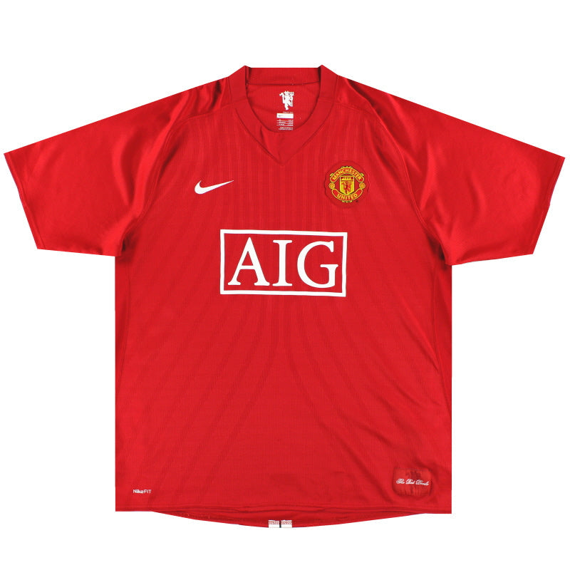 2007-08 Manchester United Nike Home Shirt L