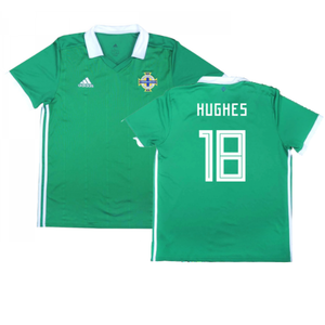 2017-2018 Northern Ireland Home Shirt ((Very Good) L) (Hughes 18)_0