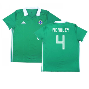 2017-2018 Northern Ireland Home Shirt ((Very Good) L) (McAuley 4)_0