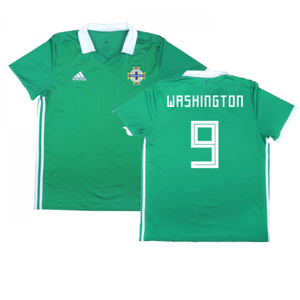 2017-2018 Northern Ireland Home Shirt ((Very Good) L) (Washington 9)_0