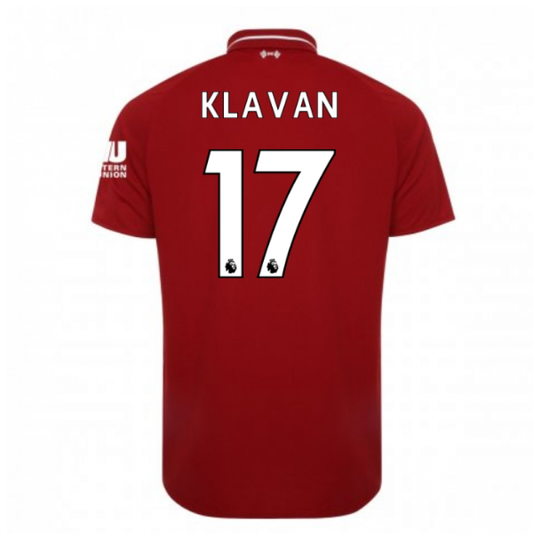 2018-2019 Liverpool Home Football Shirt (Klavan 17)_0