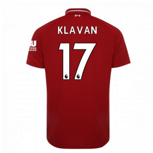2018-2019 Liverpool Home Football Shirt (Klavan 17)_0