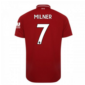 2018-2019 Liverpool Home Football Shirt (Milner 7)_0