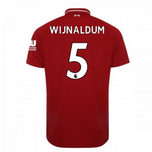 2018-2019 Liverpool Home Football Shirt (Wijnaldum 5)_0