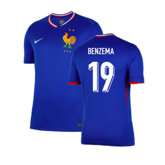 2024-2025 France Home Shirt (Benzema 19)_0