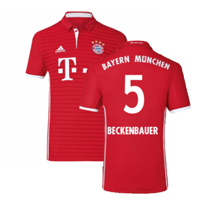 Bayern Munich 2016-17 Home Shirt ((Excellent) L) (Beckenbauer 5)_0