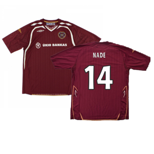 Hearts 2007-08 Home Shirt ((Very Good) M) (Nade 14)_0