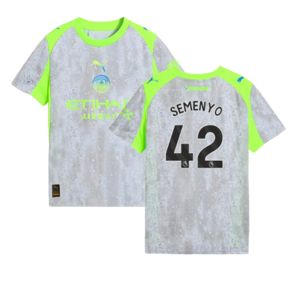 2025-2026 Man City Third Shirt (Kids) (Semenyo 42)_0