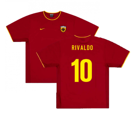 AEK Athens 2002-03 Away Shirt ((Excellent) XL) (Rivaldo 10)_0