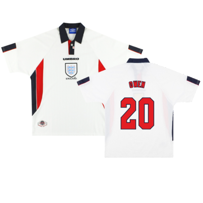 England 1997-99 Home Shirt (2XL) (Very Good) (OWEN 20)