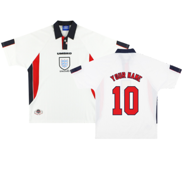 England 1997-99 Home Shirt (XL) (Excellent) (Your Name)