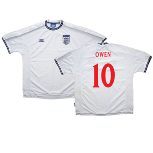 England 1999-00 Home Shirt (M) (Good) (Owen 10)_0