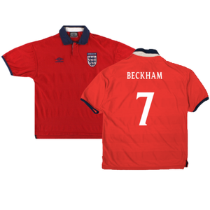 England 1999-01 Away Shirt (Good) (Beckham 7)_0