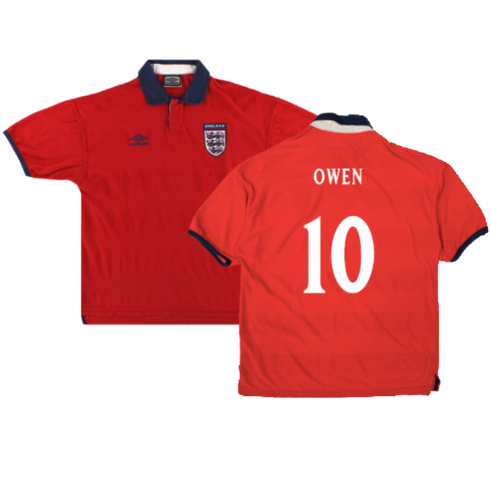 England 1999-01 Away Shirt (Good) (Owen 10)