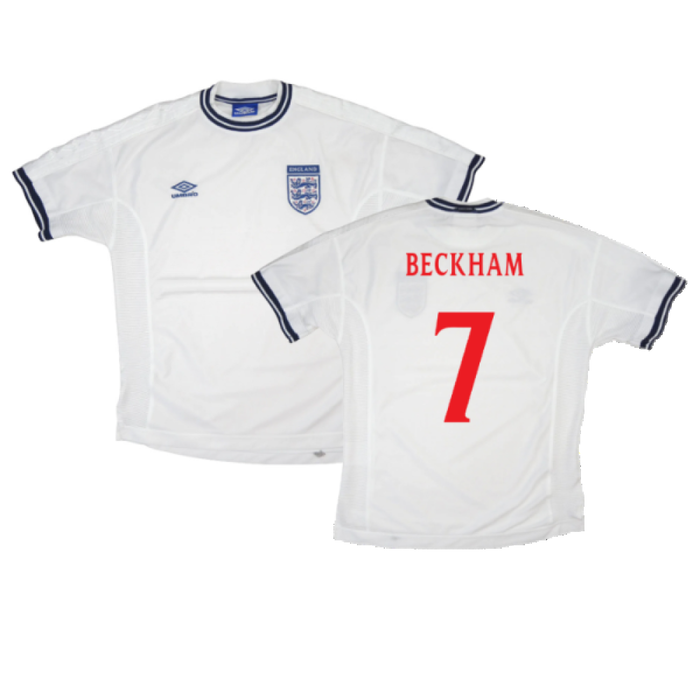 England 1999-01 Home Shirt (XL) (Very Good) (BECKHAM 7)