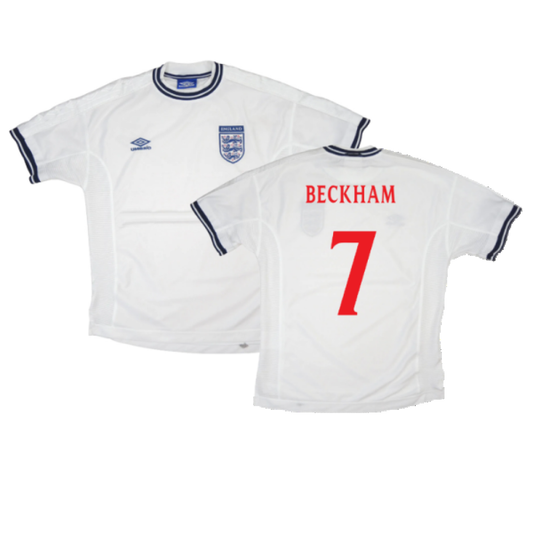 England 1999-01 Home Shirt (Youths) (Excellent) (Beckham 7)_0