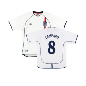 England 2001-03 Home Shirt (XL) (Excellent) (LAMPARD 8)_0