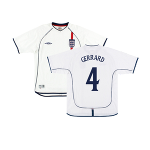 England 2001-03 Home Shirt (XL) (Fair) (GERRARD 4)_0