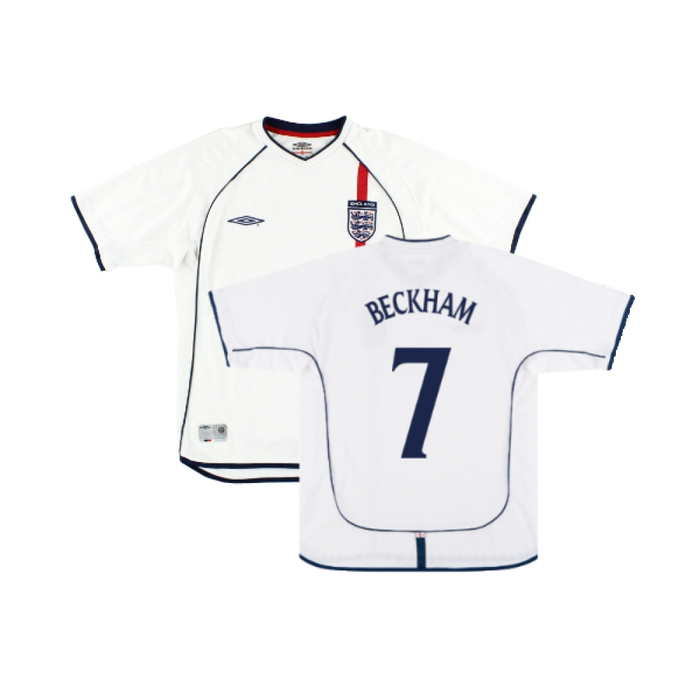 England 2001-03 Home Shirt (XL) (Good) (BECKHAM 7)