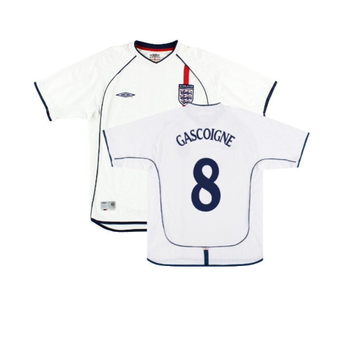 England 2001-03 Home Shirt (XL) (Good) (GASCOIGNE 8)