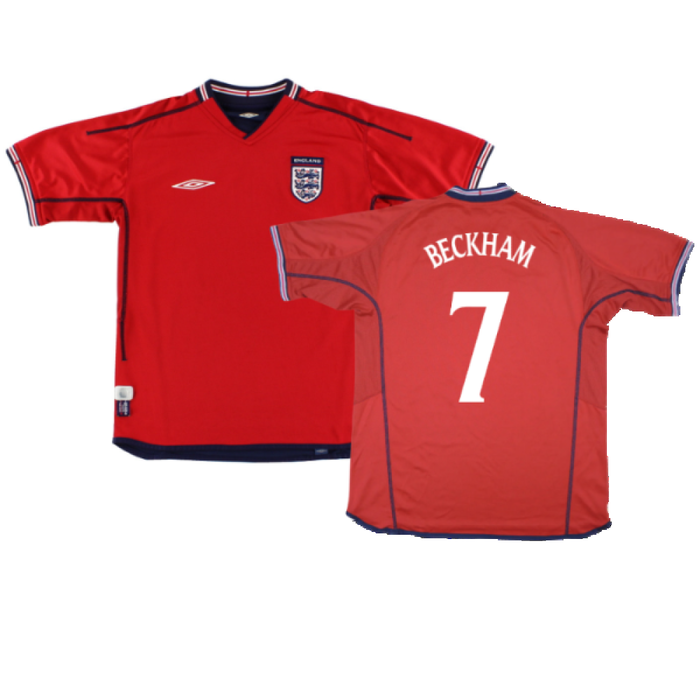 England 2002-04 Away Shirt (Excellent) (Beckham 7)