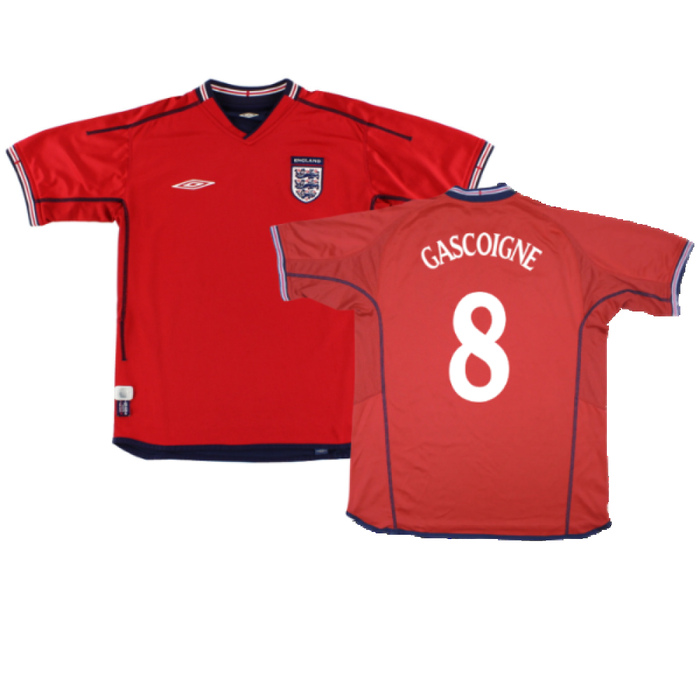 England 2002-04 Away Shirt (Excellent) (Gascoigne 8)