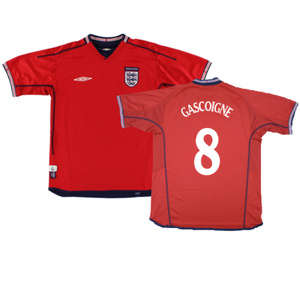 England 2002-04 Away Shirt ((Excellent) XL) (Gascoigne 8)_0