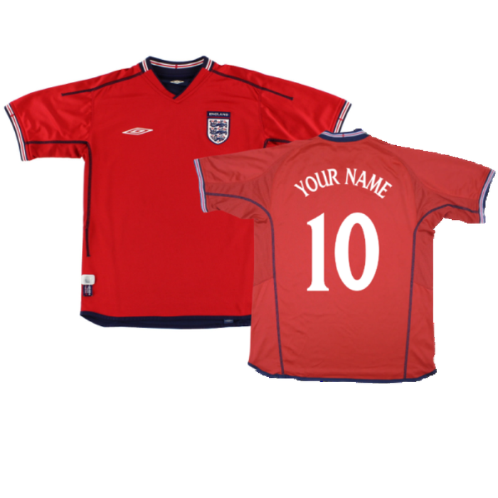 England 2002-04 Away Shirt ((Excellent) XL) (Your Name)